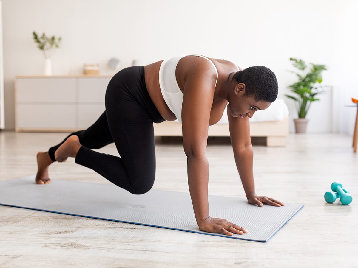 curvy yoga core strength practice