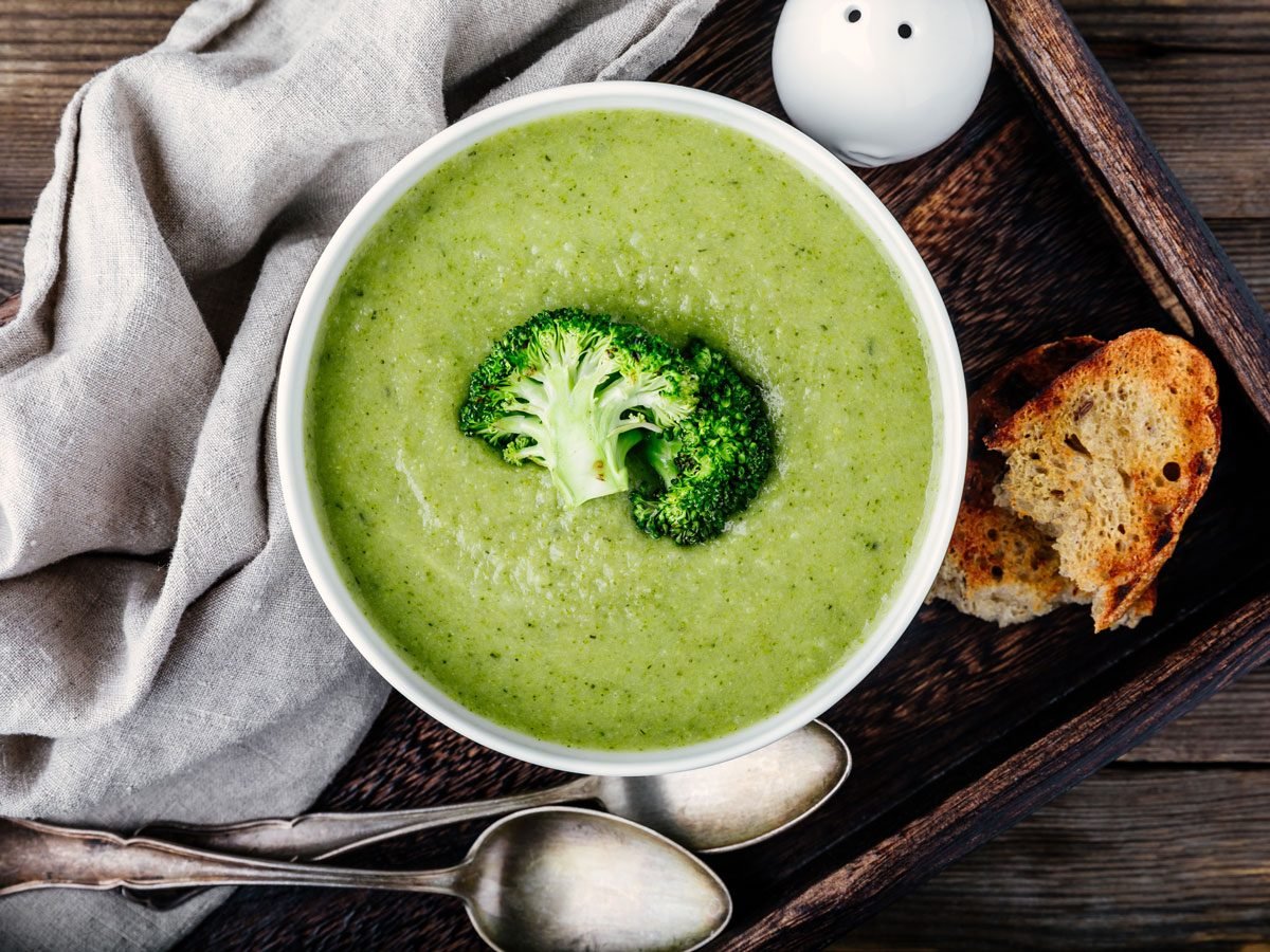 Broccoli, Cauliflower and Leek Soup