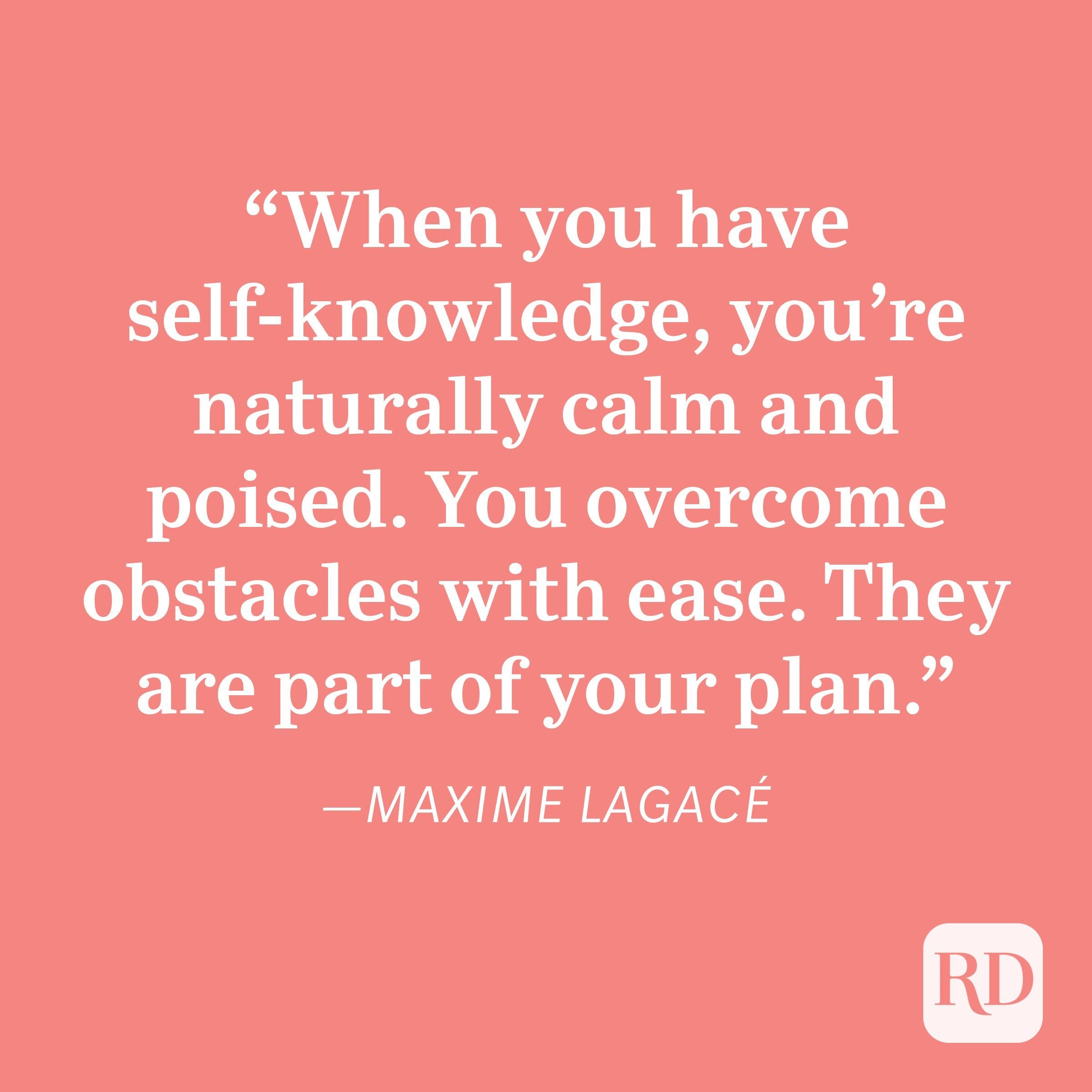 Maxime Lagacpatience Quote